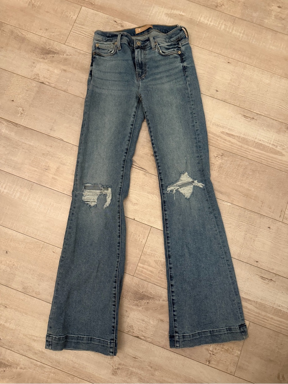 7 For All Mankind Luxe Vintage Denim Dojo Jeans - Picture 3 of 5